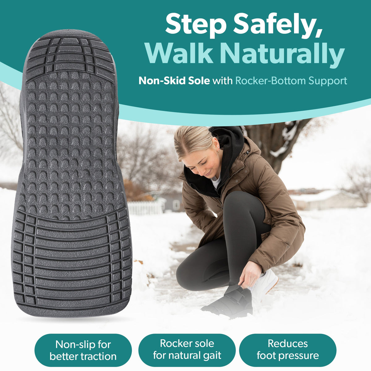 Closed Toe Medical Walking Shoe | Lightweight Foot Cast Brace for Metatarsal Stress Fractures, Post-Surgery, Broken Toe Recovery