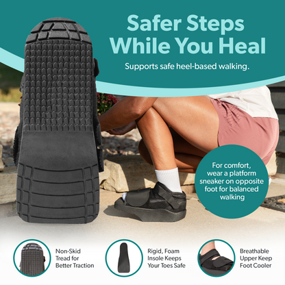 Forefoot Off-Loading Post Surgery Shoe | Non-Weight Bearing Support Boot for Toe and Foot Protection