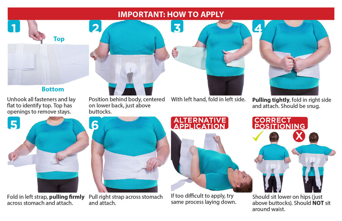 Lower Back Pain Brace | Lumbar Support Belt for Strained Muscles, Pinched Nerves & Herniated Discs
