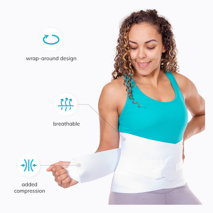 Lower Back Pain Brace | Lumbar Support Belt for Strained Muscles, Pinched Nerves & Herniated Discs