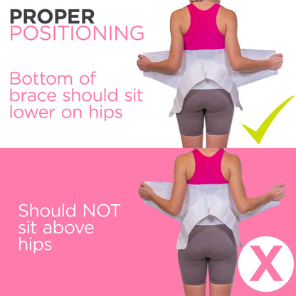 Women's Back Brace for Female Lower Back Pain | Lumbar Compression Support Belt (Plus Sizes up to 3XL)