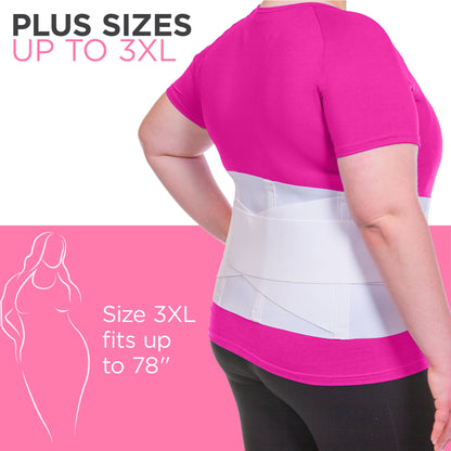 Women's Back Brace for Female Lower Back Pain | Lumbar Compression Support Belt (Plus Sizes up to 3XL)