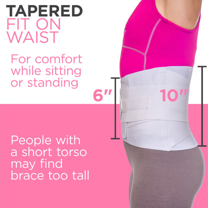 Women's Back Brace for Female Lower Back Pain | Lumbar Compression Support Belt (Plus Sizes up to 3XL)