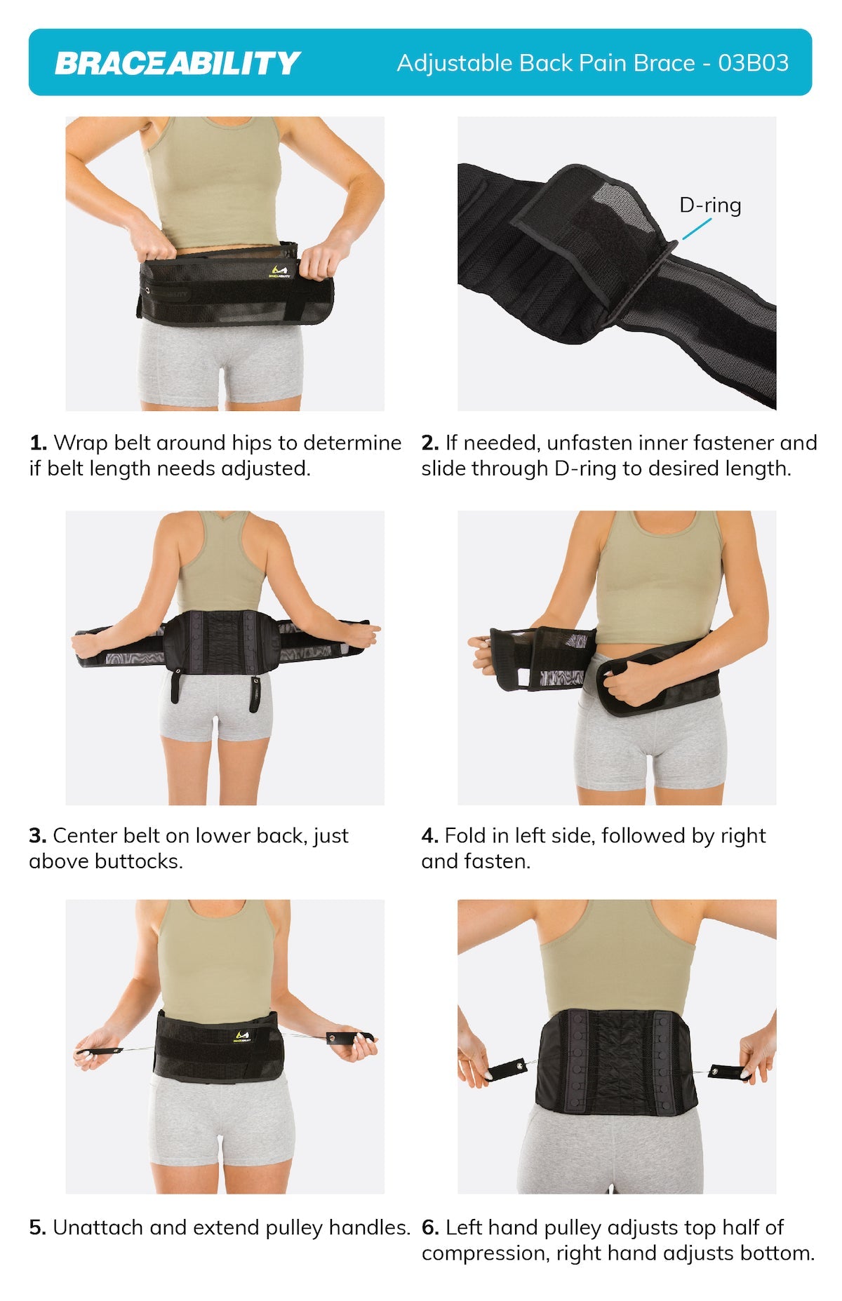 Adjustable Lower Back & Spine Pain Lumbosacral Corset Brace