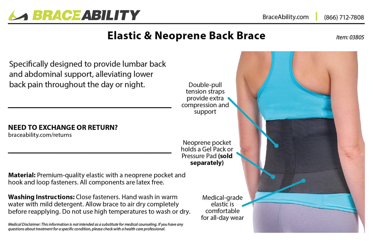 Lumbar Back Brace | Chronic Pain Relief from Sciatica and Pinched Nerve