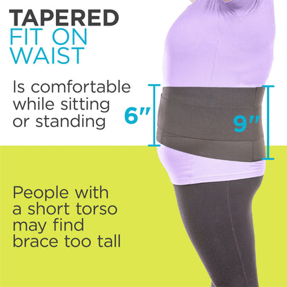 Sleeping Back Brace | Comfortable Nighttime and Sitting Lumbar Elastic Compression Neoprene Support