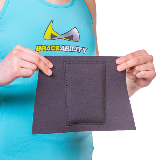Back Brace Neoprene Foam Pressure Pad Insert for Low & Mid Back Support