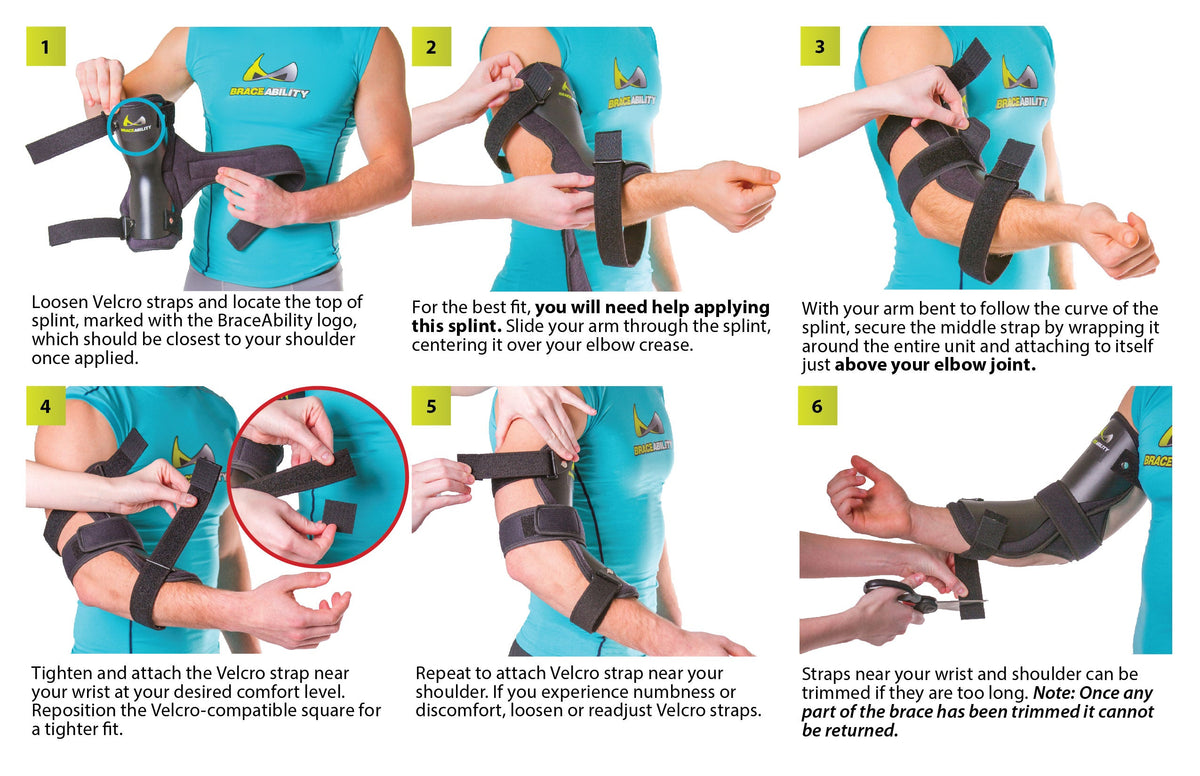Cubital Tunnel Syndrome Elbow Brace to Prevent Ulnar Nerve Entrapment & Hyperextension