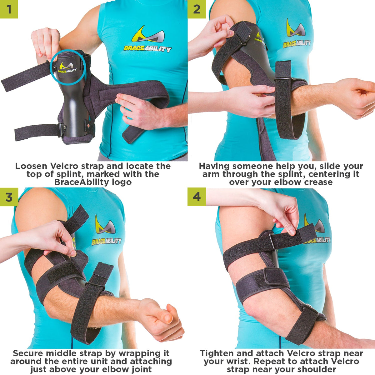 Cubital Tunnel Syndrome Elbow Brace to Prevent Ulnar Nerve Entrapment & Hyperextension