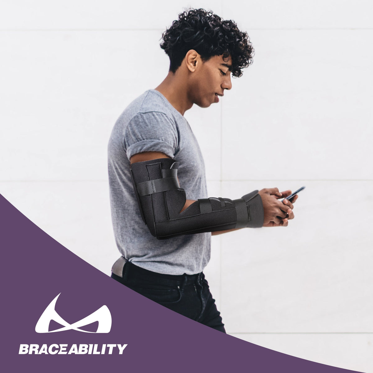 Elbow Fracture Splint | Removable Long Arm Cast & Broken Supracondylar or Proximal Ulna Immobilizer Brace