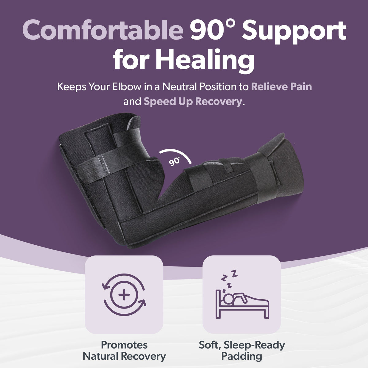 Elbow Fracture Splint | Removable Long Arm Cast & Broken Supracondylar or Proximal Ulna Immobilizer Brace
