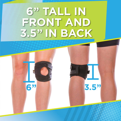 Short & Lightweight Patella Tracking Brace for Runner's Kneecap Pain, Dislocation & Subluxation