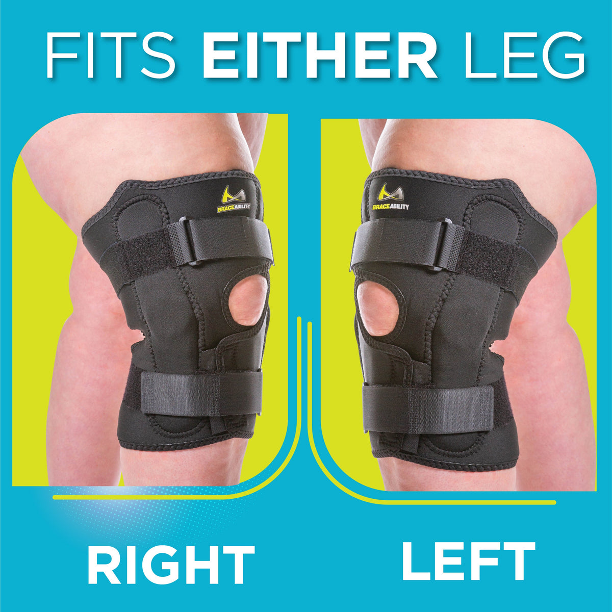 Plus-Size Knee Brace for Obesity – Bariatric Non-Slip Knee Support for Overweight and Obese Person with Large Thighs and Big Legs