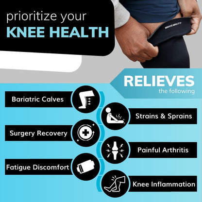 Plus Size Neoprene Knee Compression Sleeve (FINAL SALE)