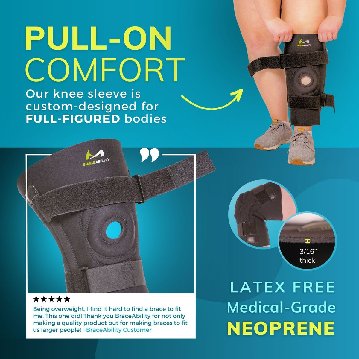 Big Knee Brace for Large Legs (FINAL SALE)
