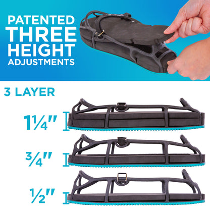 EVENup Shoe Balancer | Leveler and Lift for Uneven Legs to Wear With Walking Boot