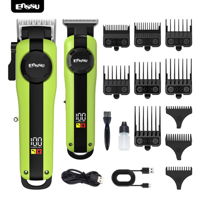 Conjunto Máquina de Cortar Cabelo e Aparador Profissional sem Fios ENSSU