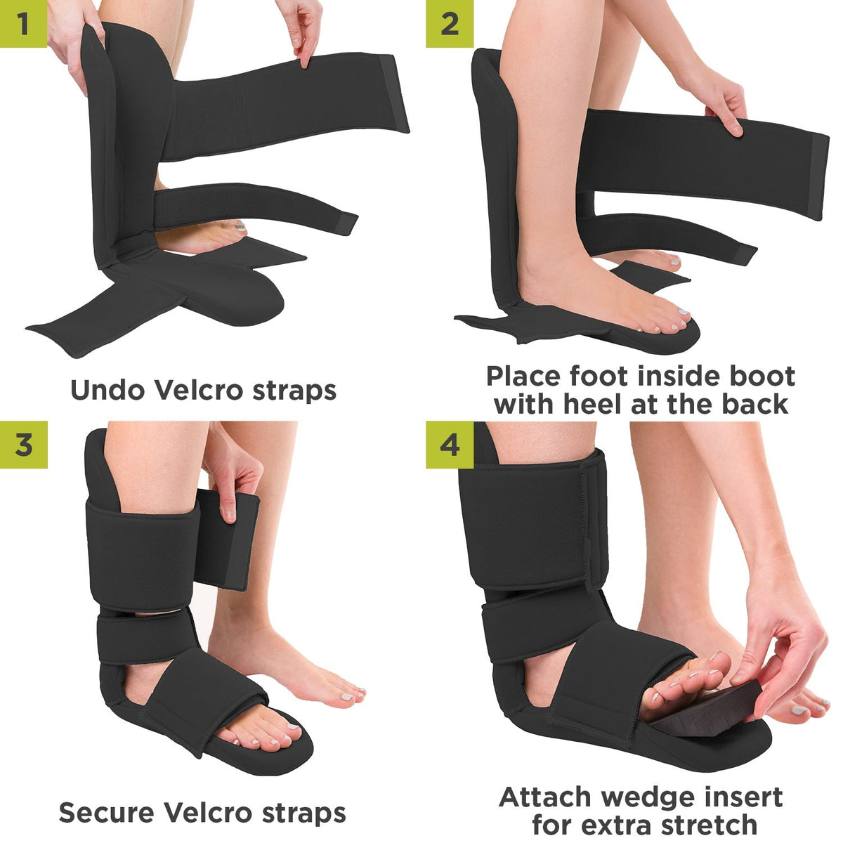 Padded 90 Degree Soft Nighttime Boot Splint