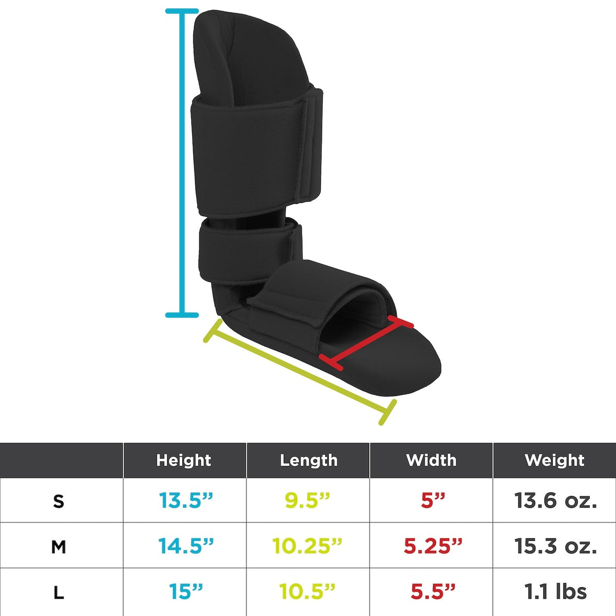 Padded 90 Degree Soft Nighttime Boot Splint