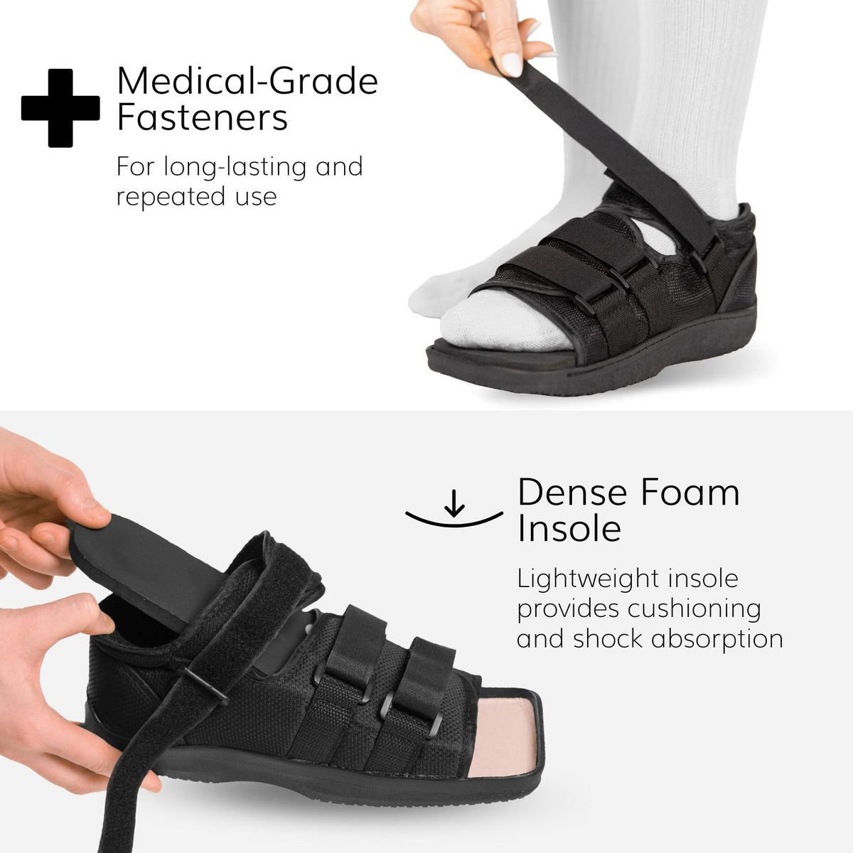 Post-op Medical Walking Shoe | Orthopedic Broken Foot and Toe Fracture Surgical Walking Boot