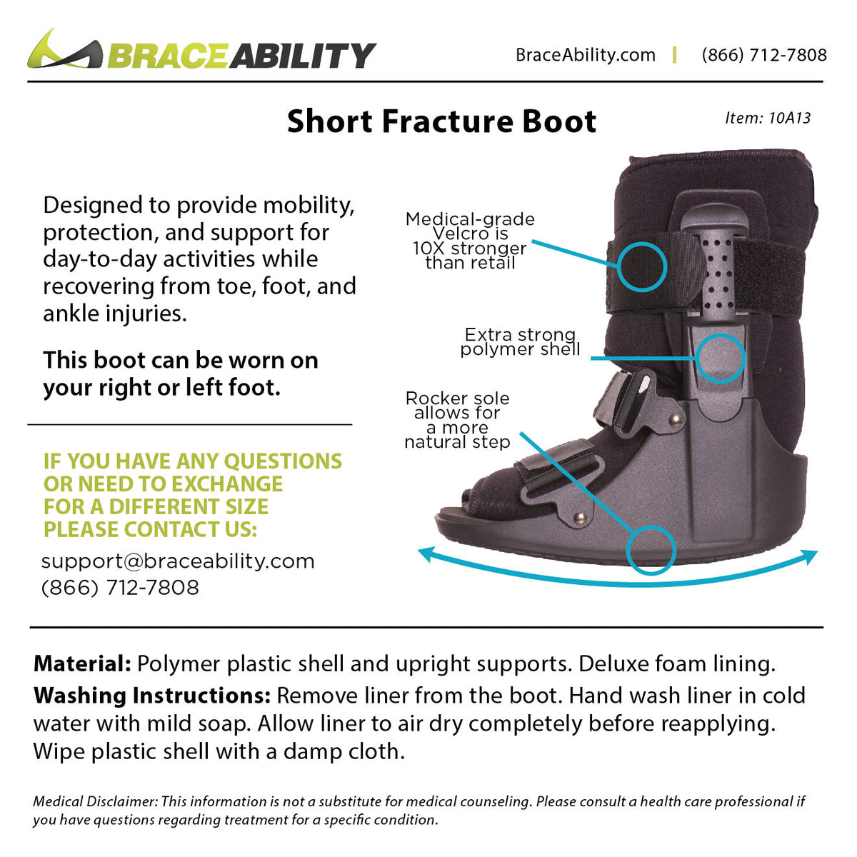 Metatarsal Stress Fracture Foot Brace Walking Boot - FINAL SALE