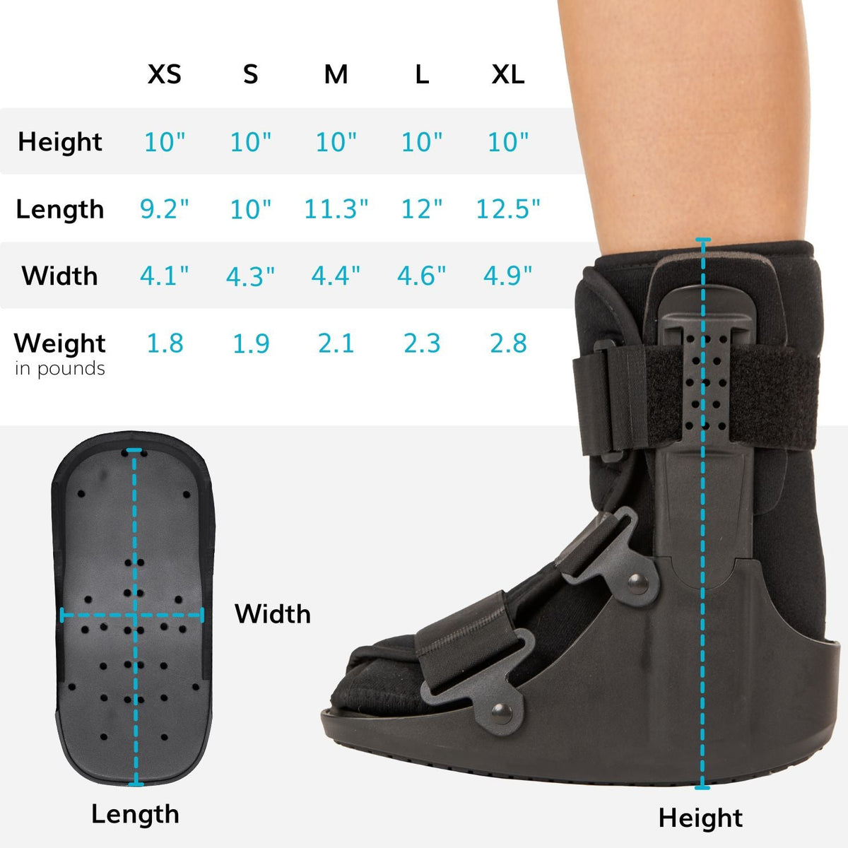 Metatarsal Stress Fracture Foot Brace Walking Boot - FINAL SALE