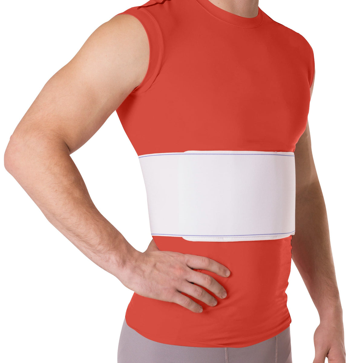 Rib Compression Wrap | Injury Belt and Chest Binder Brace for Sore, Bruised or Broken Ribs Recovery