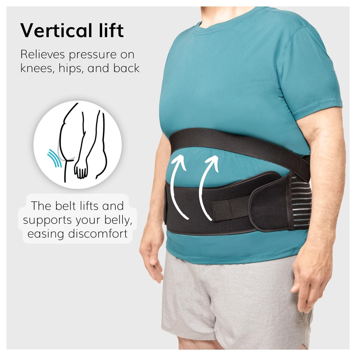 Obesity Belt Stomach Holder - Belly Support Band & Abdominal Pannus Sling