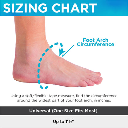 Plantar Fasciitis Arch Support Band (Pair) | High Arches Foot Brace, Flat Feet Sleeve & Heel Pain Orthotic
