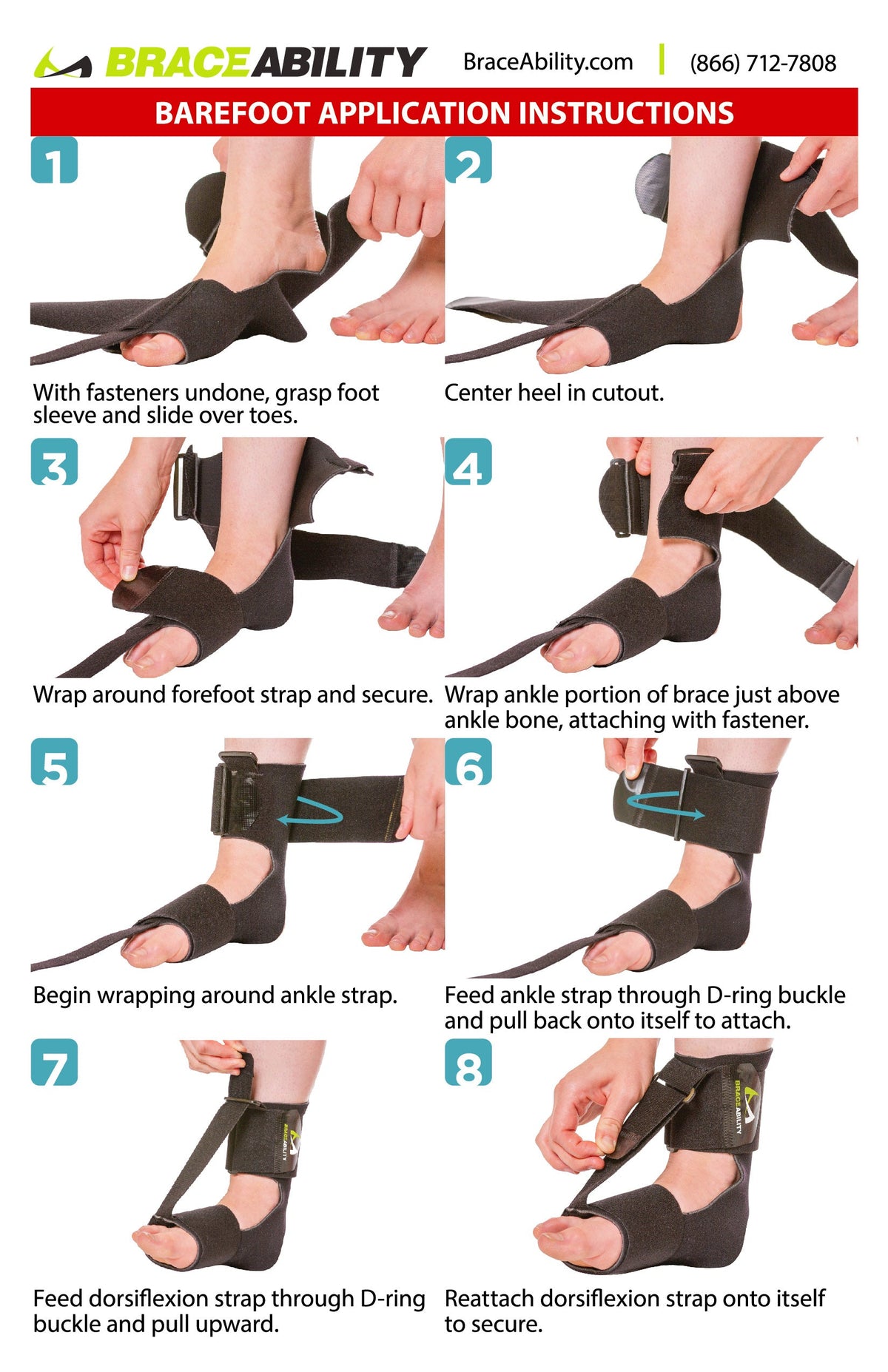 Drop Foot Brace for Sleeping | Adult's and Big Kid's Barefoot AFO Sock for Toe Walking or Neuropathy - FINAL SALE