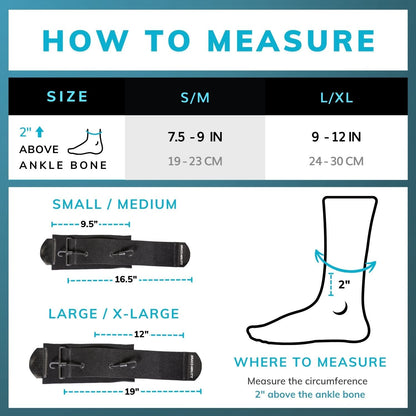 Soft AFO Drop Foot Brace | Shoe Dorsiflexion Assist for Neuropathy or Charcot Marie Tooth Treatment