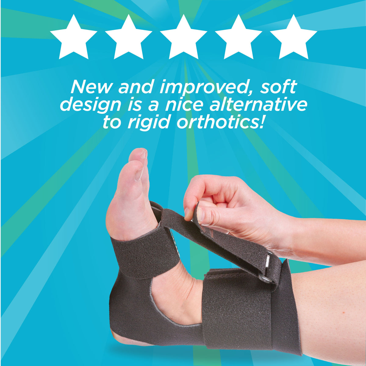 Drop Foot Brace for Sleeping | Adult's and Big Kid's Barefoot AFO Sock for Toe Walking or Neuropathy - FINAL SALE