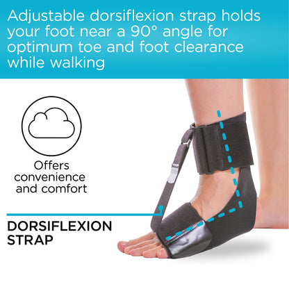 Drop Foot Brace for Sleeping | Adult's and Big Kid's Barefoot AFO Sock for Toe Walking or Neuropathy - FINAL SALE