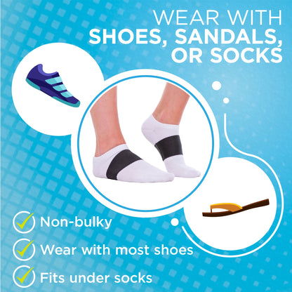 Plantar Fasciitis Arch Support Band (Pair) | High Arches Foot Brace, Flat Feet Sleeve & Heel Pain Orthotic