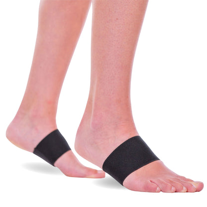 Plantar Fasciitis Arch Support Band (Pair) | High Arches Foot Brace, Flat Feet Sleeve & Heel Pain Orthotic
