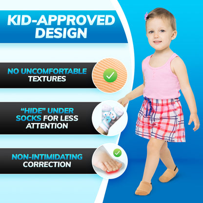 Toe Walking Socks | Pediatric Kids Foot Brace for Comfortable Tip Toe Walking Prevention and Correction for Children and Toddlers (FINAL SALE)
