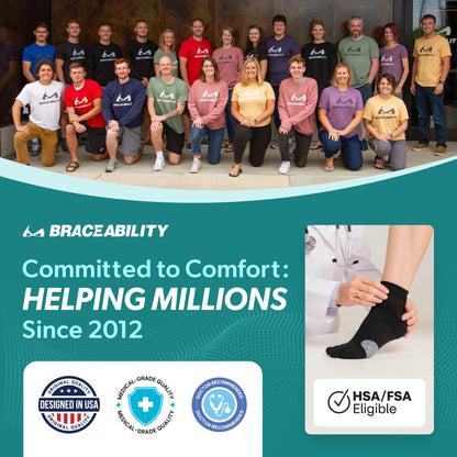 Bunion Relief Socks (1 Pair) - Split-Toe Compression Socks for Cushioned Bunion Support and Hallux Valgus Pain Relief