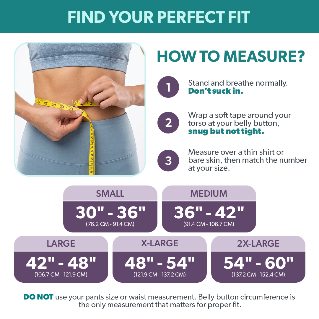 Comfort Fit Lumbar Brace for Men and Women - Lower Back Support Belt for Lifting, Work, Standing All Day, Everyday Wear