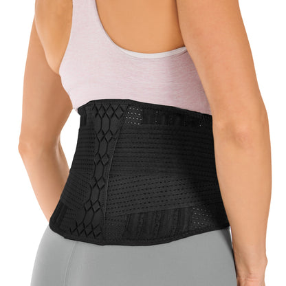 Comfort Fit Lumbar Brace for Men and Women - Lower Back Support Belt for Lifting, Work, Standing All Day, Everyday Wear