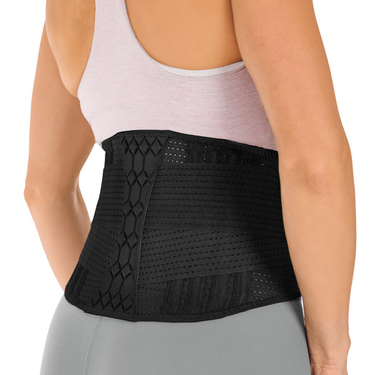 Comfort Fit Lumbar Brace for Men and Women - Lower Back Support Belt for Lifting, Work, Standing All Day, Everyday Wear