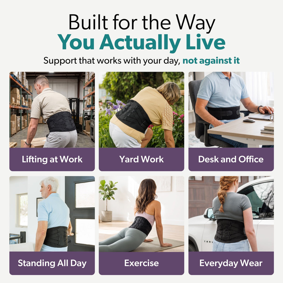 LSO Lower Back Brace for Sciatica, Herniated Disc & Spinal Stenosis Relief