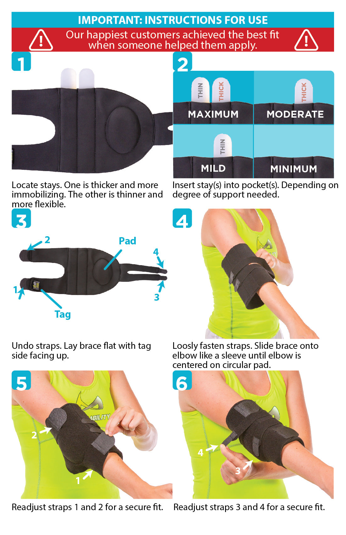 Cubital Tunnel Syndrome Brace | Elbow Splint for Radial or Ulnar Nerve Entrapment Treatment