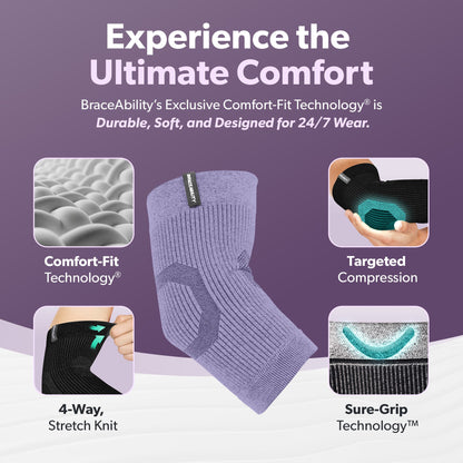 Comfort Elbow Sleeve – Lightweight Compression Support for Elbow Pain, Tendonitis, Arthritis and Injury Recovery