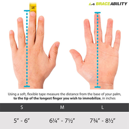 Dupuytren's Contracture & Metacarpal Fracture Splint | Hand & Two Finger Extension Brace for Index, Middle, Ring or Pinky