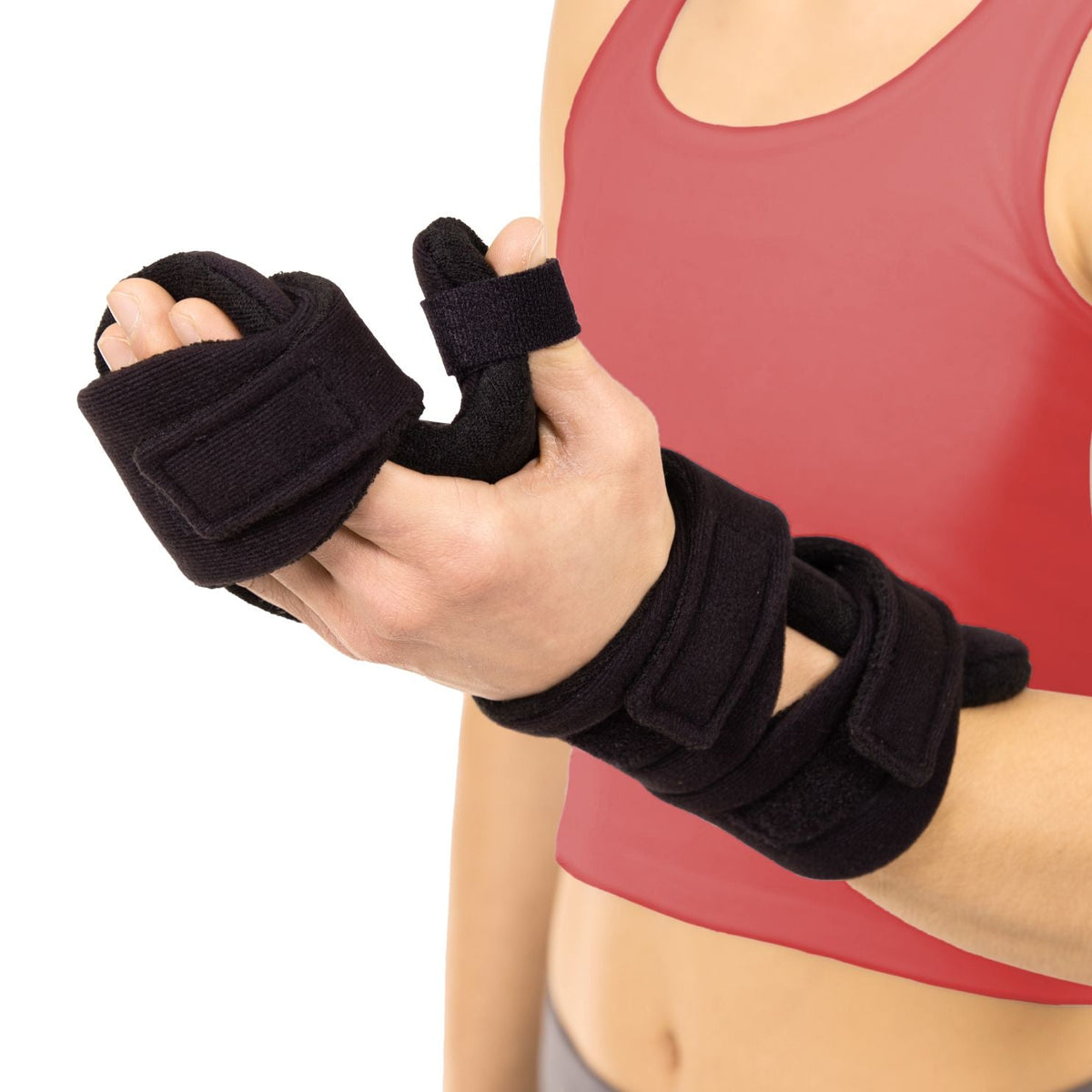 Resting Hand Splint | Day or Night Soft Wrist and Finger Immobilizer Brace for Surgery or Stroke Recovery