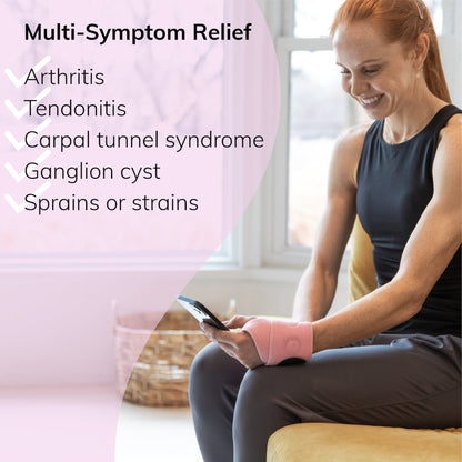 Women's Wrist Brace | Pink Mommy Hand Wrap for Pregnancy Carpal Tunnel Relief & Tendonitis Treatment - FINAL SALE