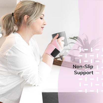 Women's Wrist Brace | Pink Mommy Hand Wrap for Pregnancy Carpal Tunnel Relief & Tendonitis Treatment - FINAL SALE