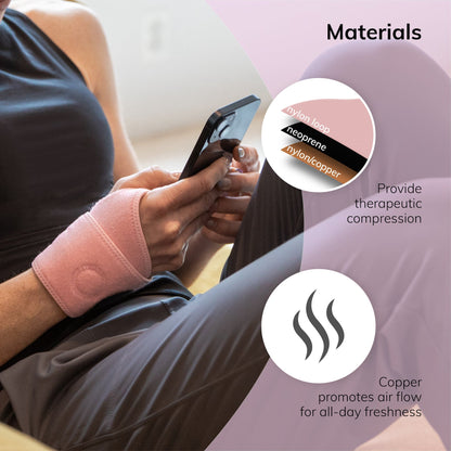 Women's Wrist Brace | Pink Mommy Hand Wrap for Pregnancy Carpal Tunnel Relief & Tendonitis Treatment - FINAL SALE