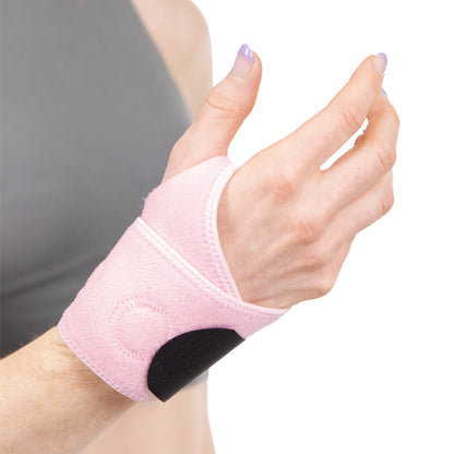 Women's Wrist Brace | Pink Mommy Hand Wrap for Pregnancy Carpal Tunnel Relief & Tendonitis Treatment - FINAL SALE