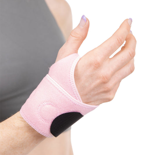 Women's Wrist Brace | Pink Mommy Hand Wrap for Pregnancy Carpal Tunnel Relief & Tendonitis Treatment - FINAL SALE